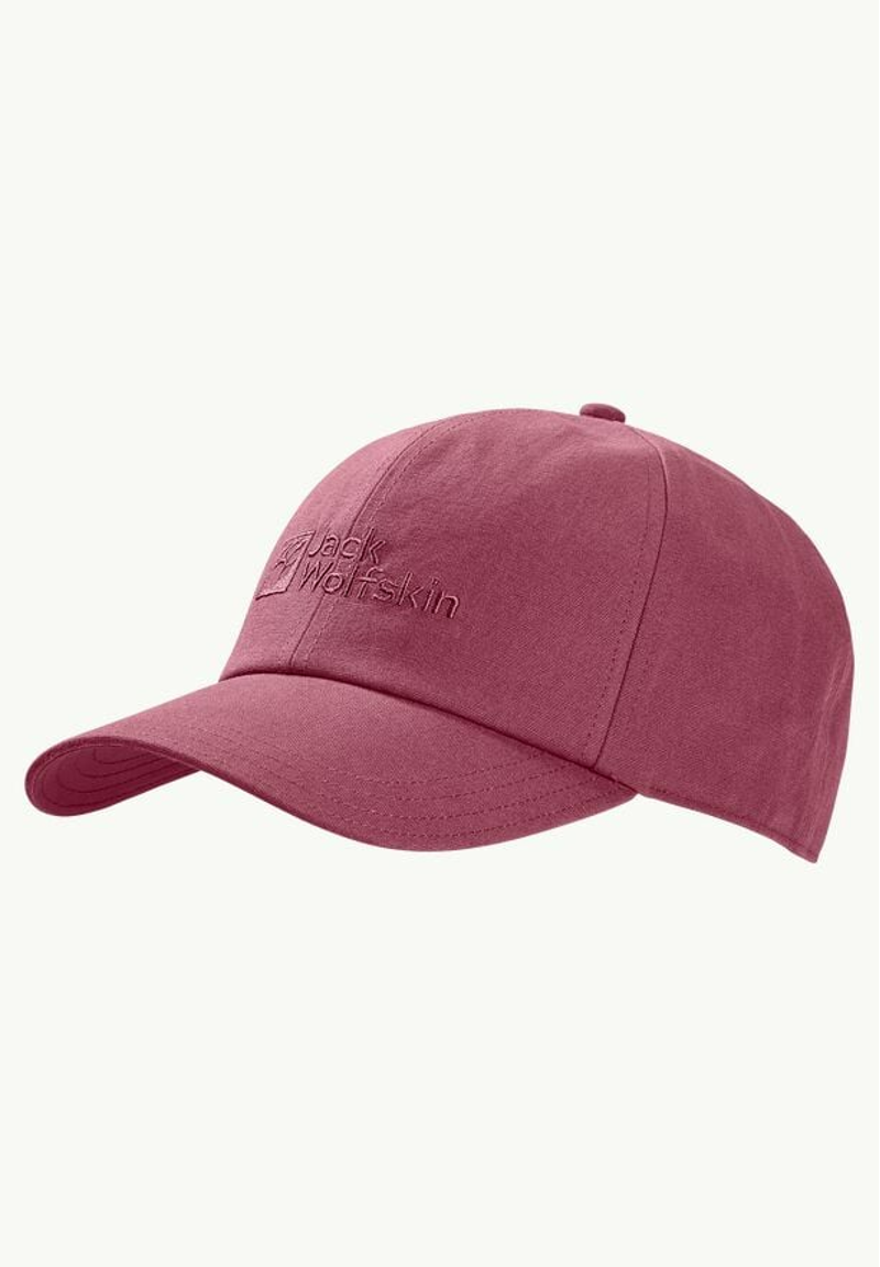 Jack Wolfskin Baseball Cap in Sangria Red-1